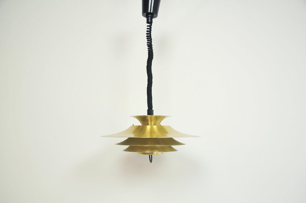 gouden schijven trekhanglamp Vitrika, Gebruikt, Ophalen of Verzenden, Nvt, Metaal