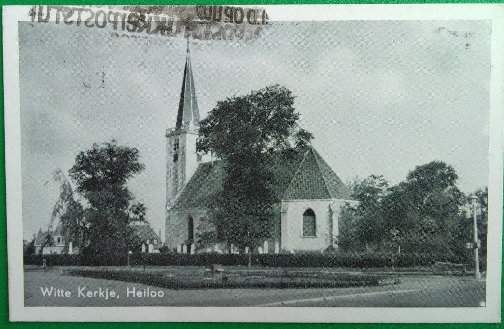 Heiloo, Witte Kerkje. 1960 klf, Verzenden, 1960 tot 1980, Gelopen, Noord-Holland