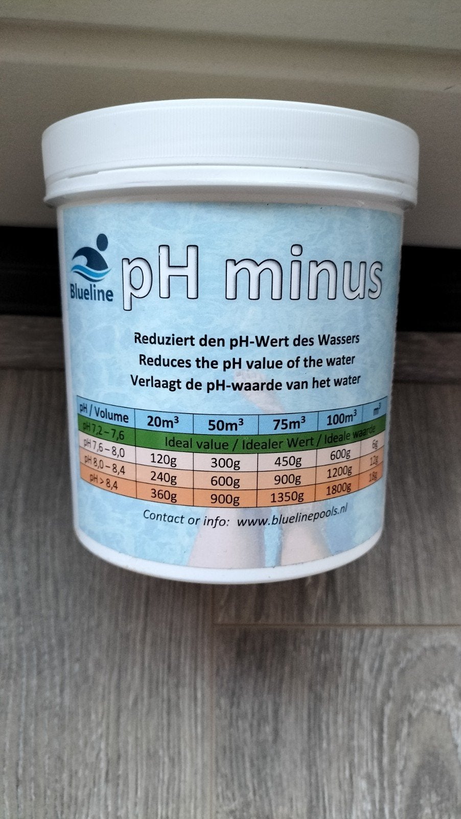 Blueline pH minus 1 kg. Nieuwe ongeopende pot, Ophalen of Verzenden, Nieuw, Reinigingsmiddel