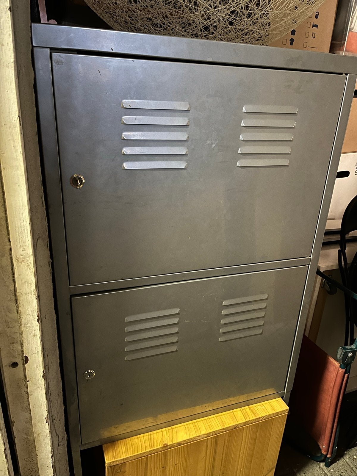IKEA PS lockerkast zilver grijs, Huis en Inrichting, Ophalen, Gebruikt