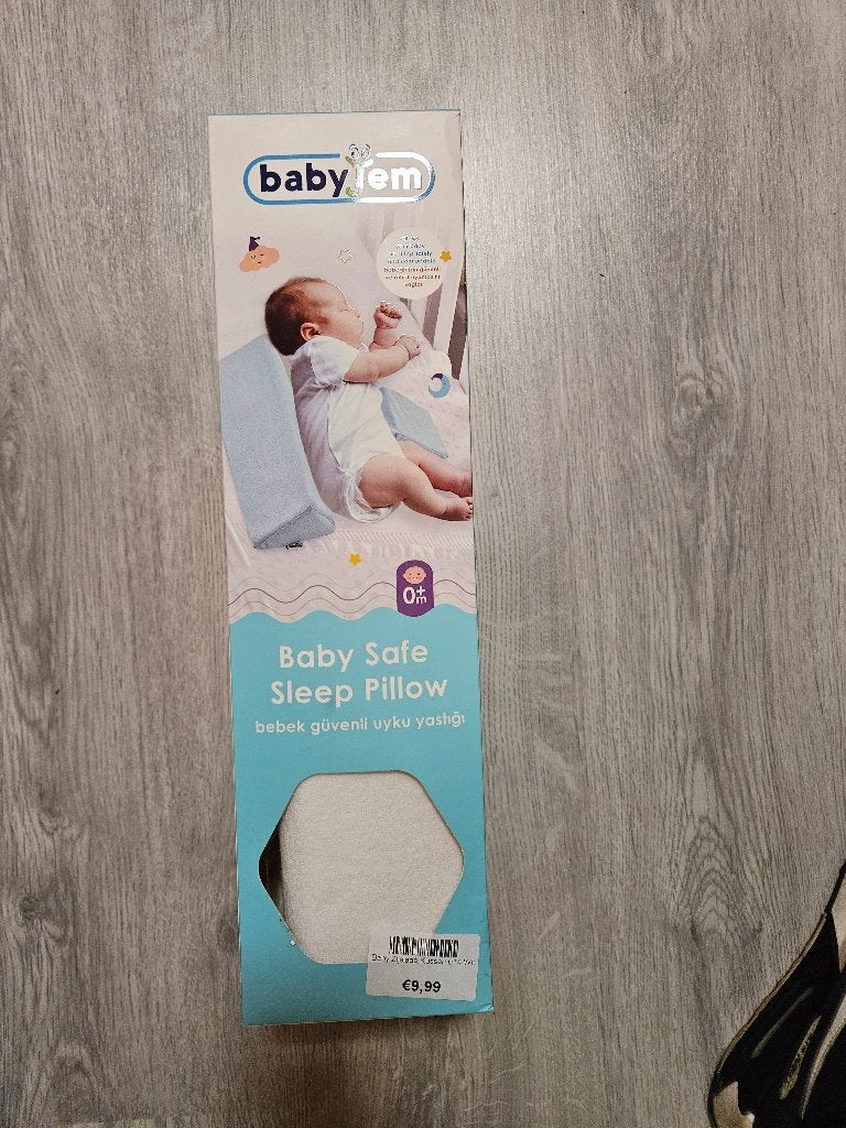 Nieuw Babyjem anti omrolkussen in verpakking, Nieuw, Kleed of Kussen, Ophalen of Verzenden, Wit