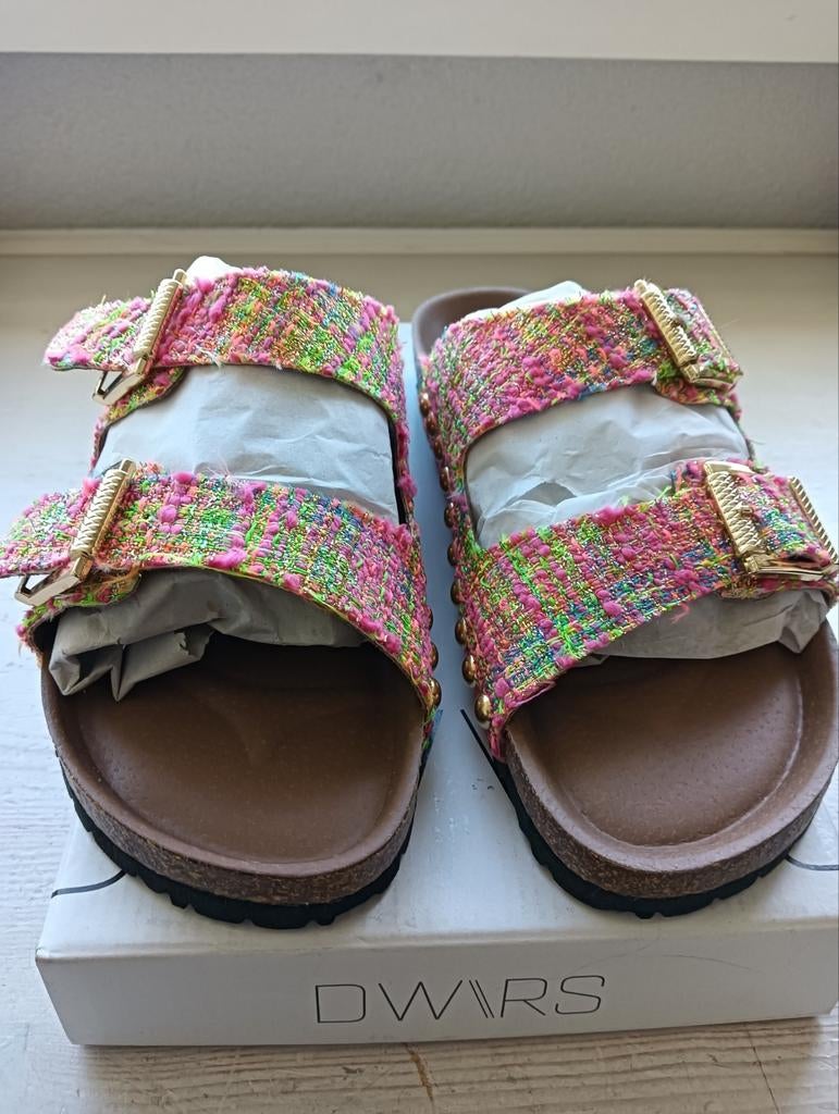 DWRS slippers, leer, maat 39. NIEUW, Kleding | Dames, Schoenen, DWRS, Ophalen of Verzenden, Nieuw