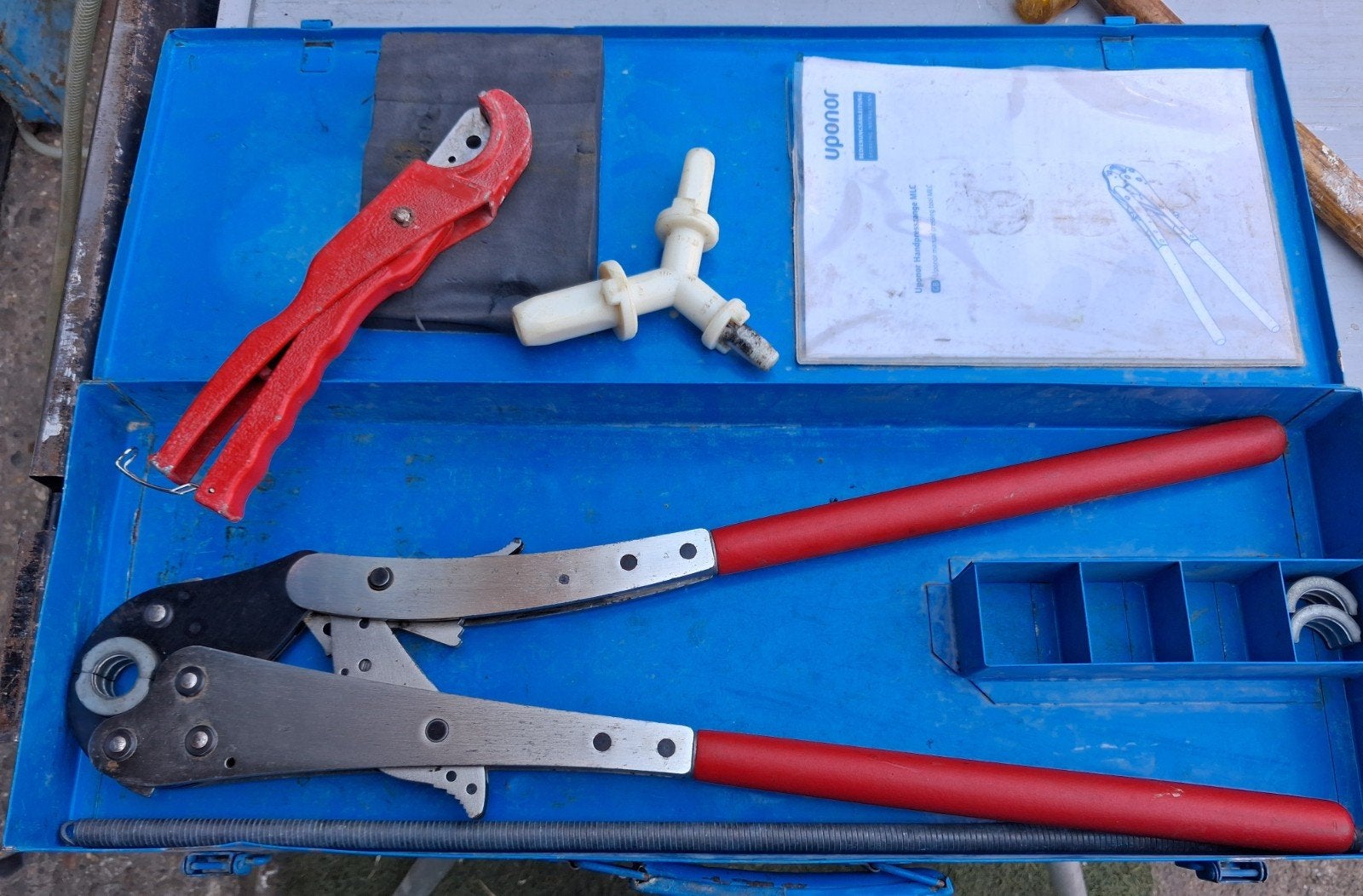 Uponor handperstang MLC 14-20 met toebehoren, Ophalen, Gebruikt, Tang, Overige merken