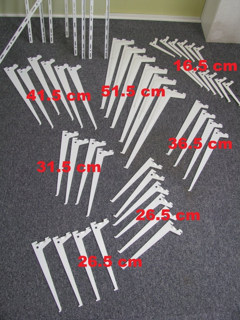 42 x plank drager * ( maten ; op foto 2 ) + 9 x muur strip *, Ophalen, Zo goed als nieuw, Minder dan 50 mm, Overige typen