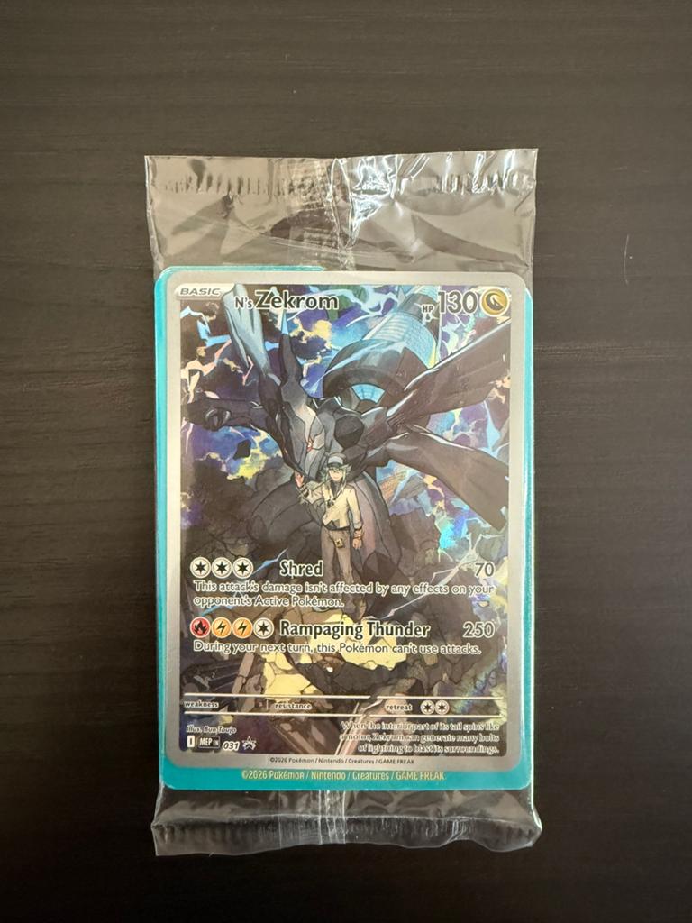 N’s Zekrom Pokémon Kaart 031, Ophalen of Verzenden, Nieuw