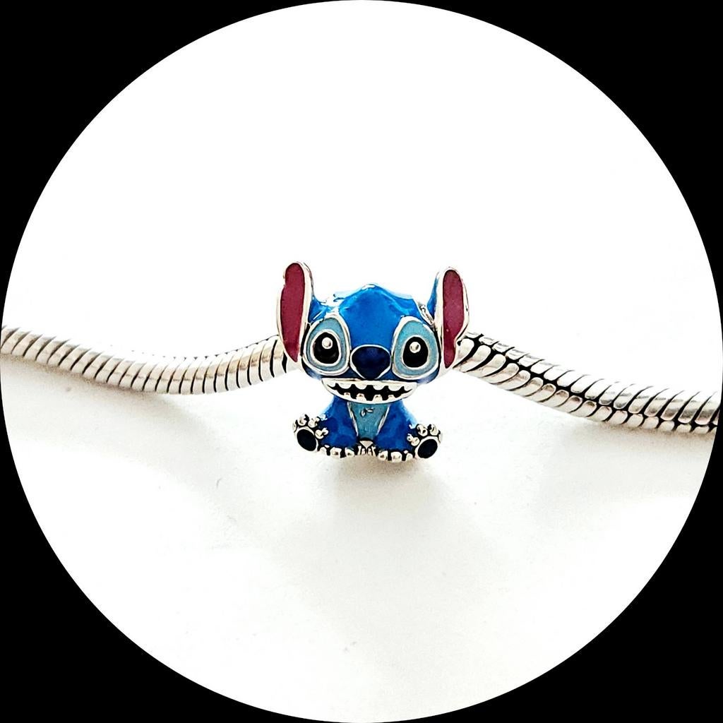 Pandora Disney Stitch 793815C01, Sieraden, Tassen en Uiterlijk, Bedels, Pandora, Ophalen of Verzenden, Zo goed als nieuw, 1 bedel