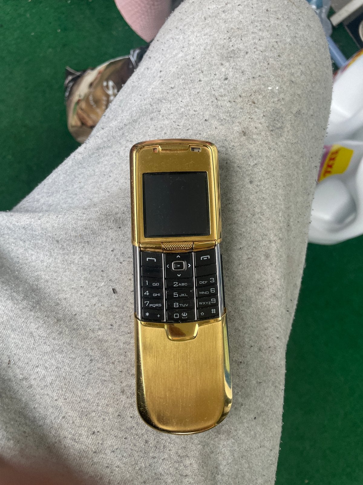 Gouden Nokia 8800 Sirocco - Klassiek Schuifmodel, Gebruikt, Fysiek toetsenbord, Ophalen of Verzenden, Minder dan 3 megapixel
