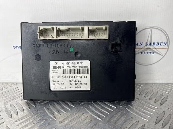 Module climatronic van een Mercedes S-Klasse, Ophalen of Verzenden, Gebruikt