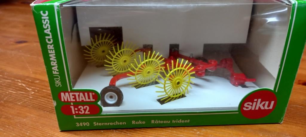 Siku Farmer Classic 3490 Sternrechen Rake 1:32, Ophalen, Nieuw, 1:32 tot 1:50, Overige typen
