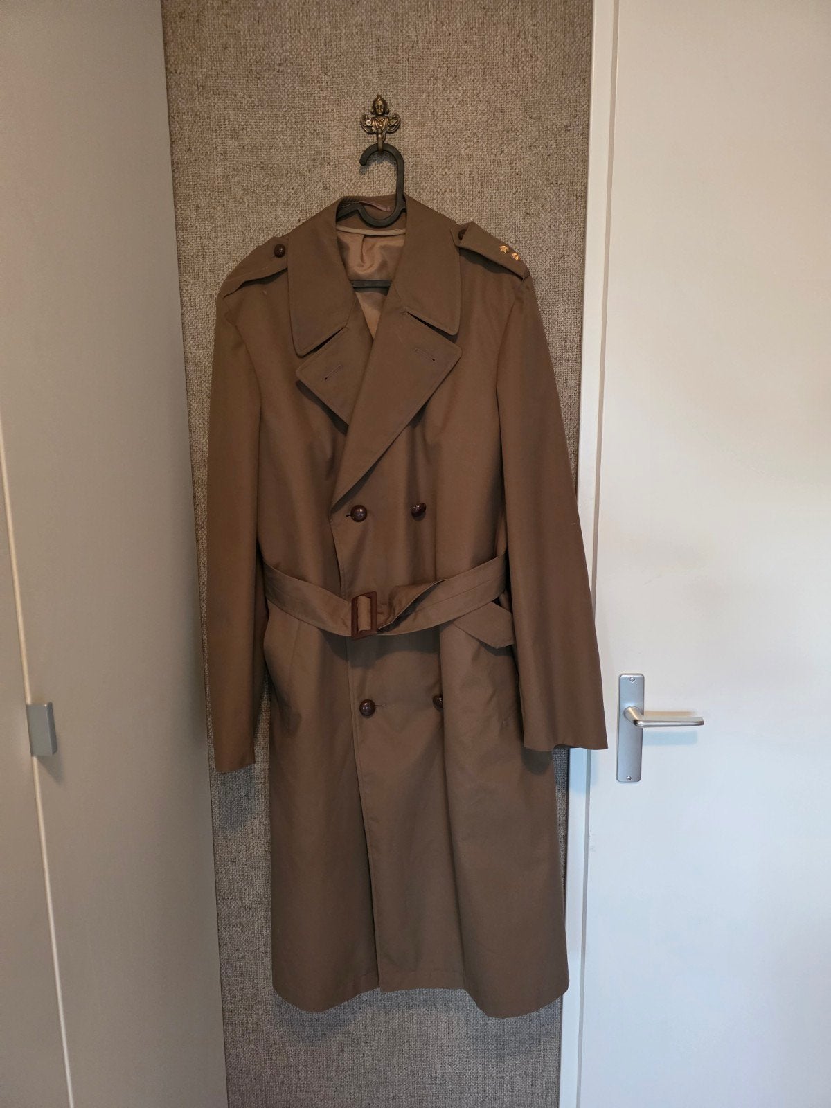 Vintage KL Hedex-1983 Trenchcoat - Maat 49, Bruin, Verzenden, Overige maten, Nieuw