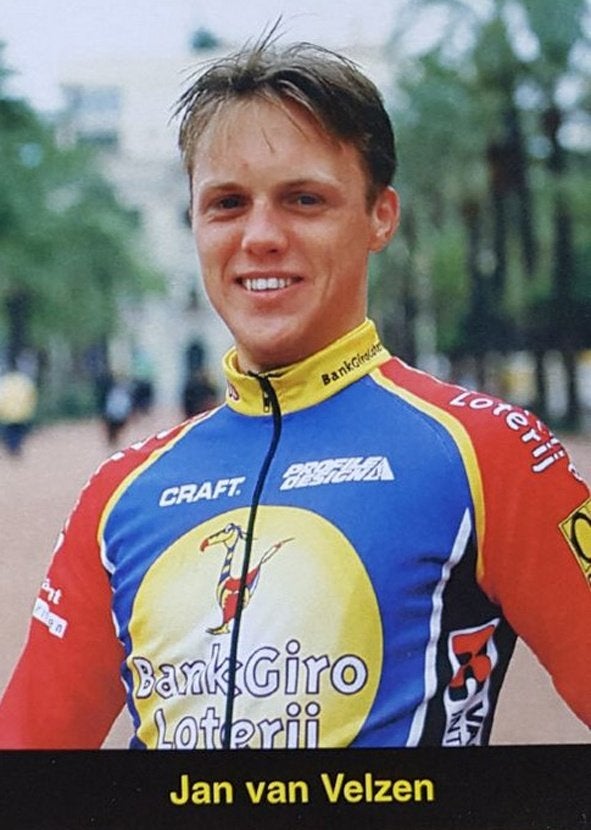 Wielershirt BANKGIROLOTERIJ – BATAVUS – JAN VAN VELZEN–2000, Ophalen of Verzenden, Overige typen