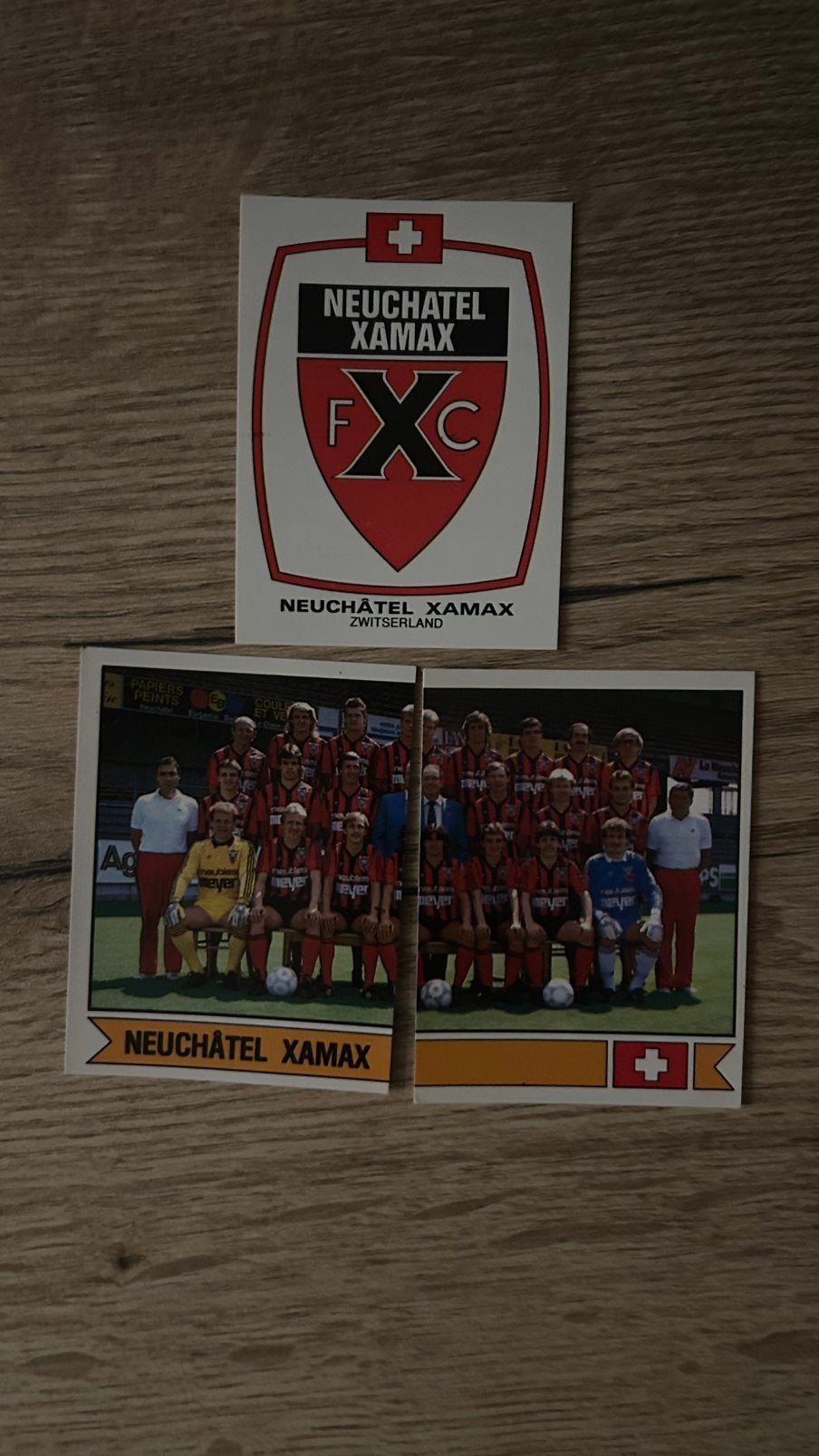 Panini Voetbal 88 plaatjes Neuchatel Xamax 3x, Verzenden, Zo goed als nieuw, Meerdere plaatjes