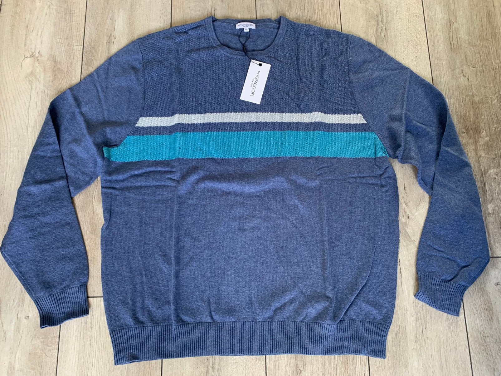 Mc Gregor super mooie blauwe trui (Maat XXL) NIEUW!!, Kleding | Heren, Truien en Vesten, Nieuw, Overige maten, Verzenden, McGregor