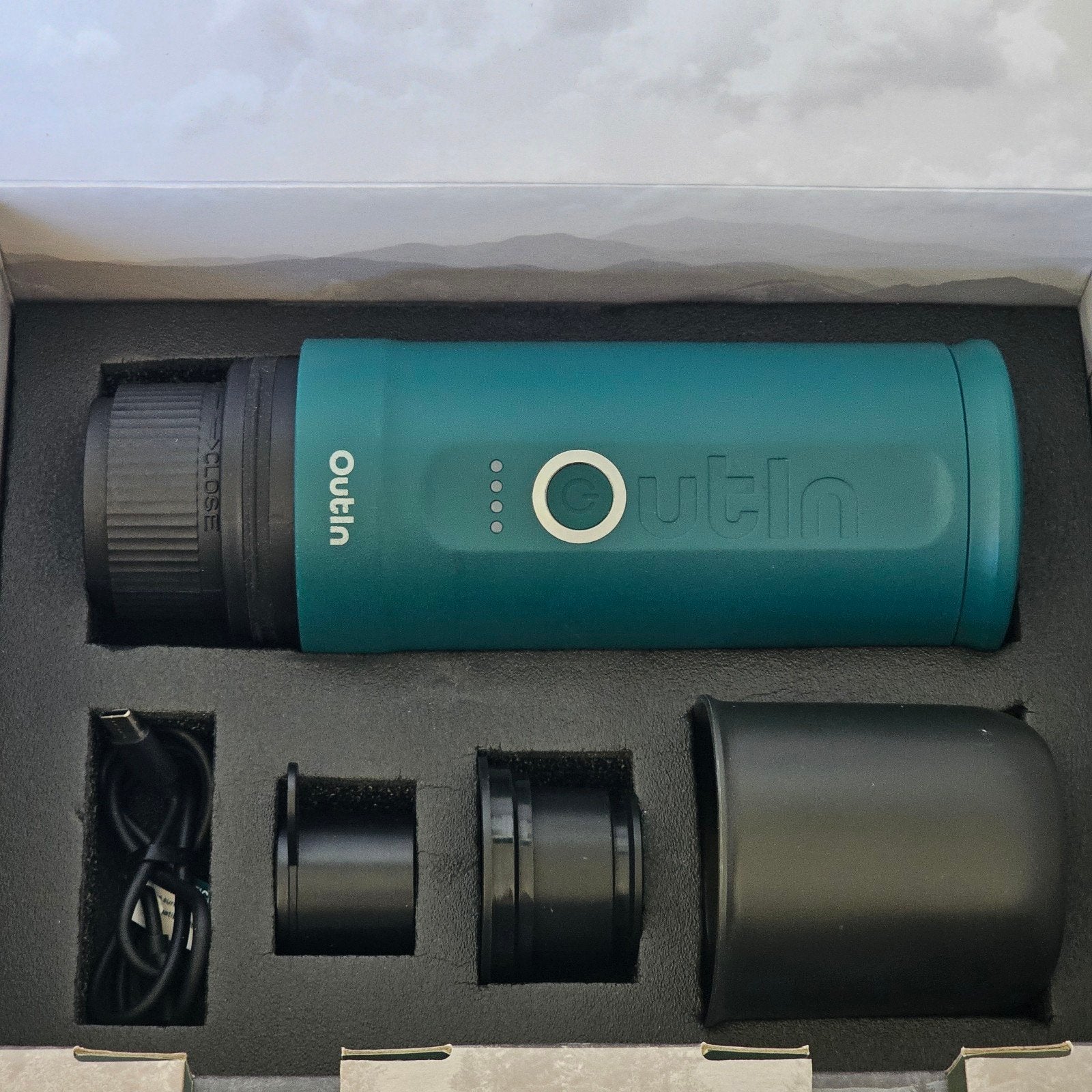 Outin Nano Draagbare Elektrische Espressomachine, Espresso apparaat, Nieuw, Ophalen of Verzenden, 1 kopje