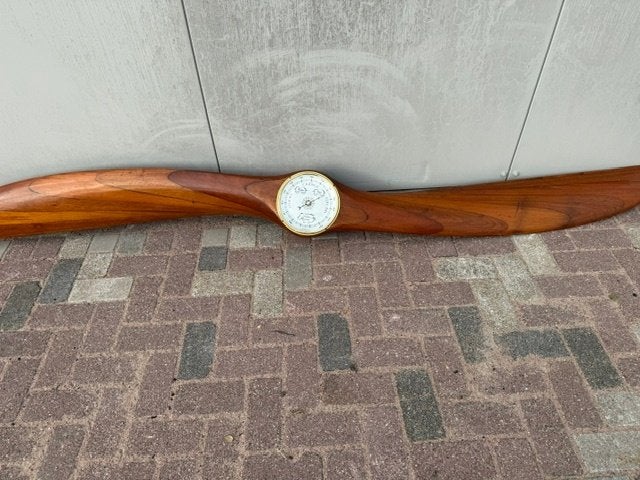 unieke vliegtuig propelor barometer, Ophalen, Gebruikt, Barometer