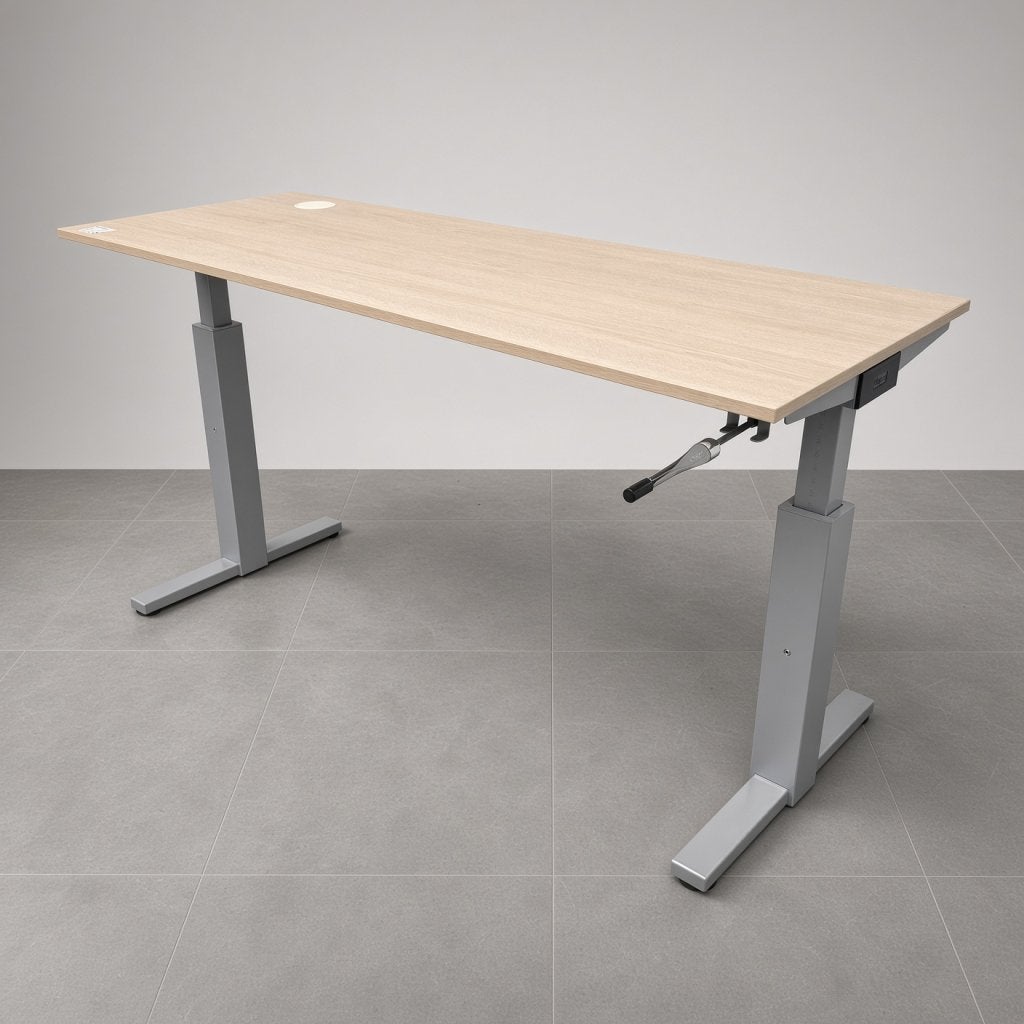 Gispen slingerbureau - 160x60 cm, Niet ingevuld, Gebruikt, Niet ingevuld, Niet ingevuld