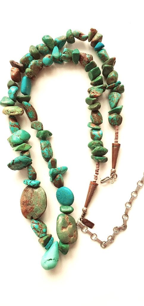 Turkoois turquoise ketting Dinéh Navajo origineel zeer mooi!, Verzenden, Overige materialen, Ketting
