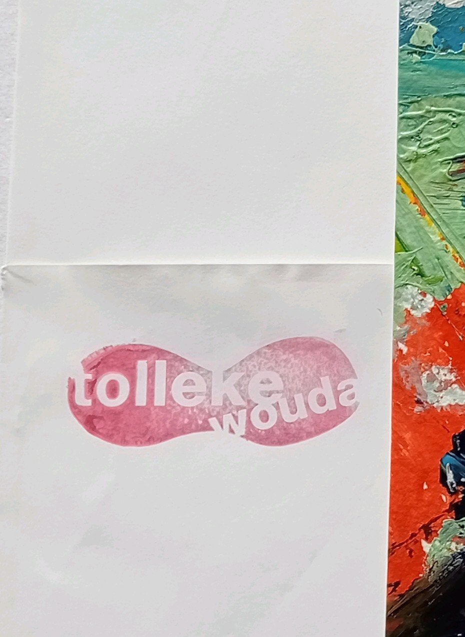 Tolleke Wouda abstracte compositie, Ophalen of Verzenden