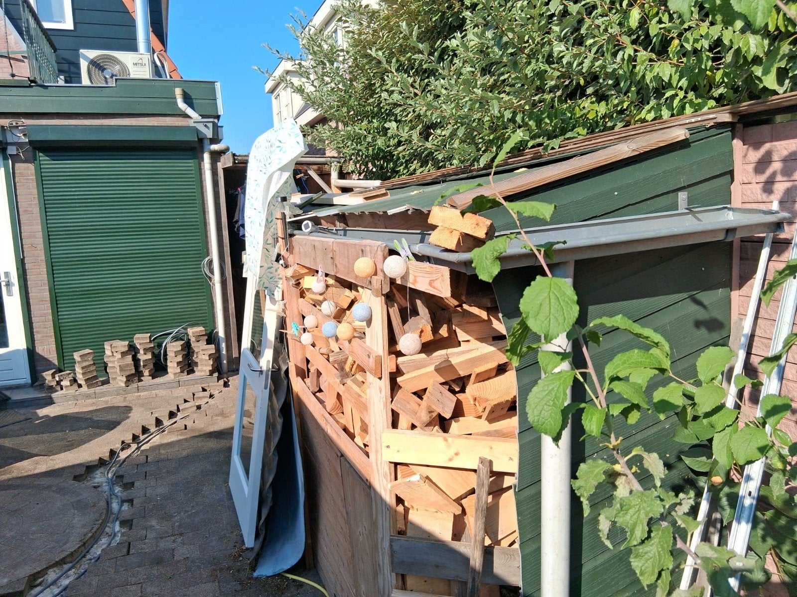 Haardhout op maat, ca. 6 m², 6 m³ of meer, Ophalen, Overige houtsoorten, Blokken