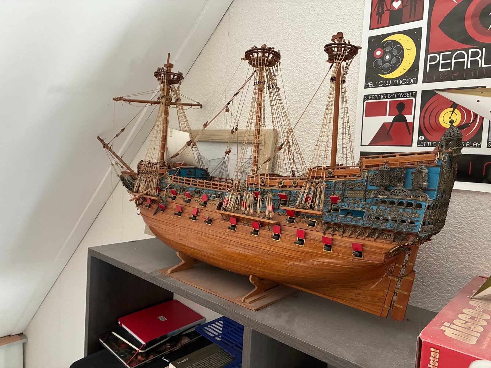 Houten modelschip Sovereign of the Seas 110 cm  restauratie, Ophalen of Verzenden, Gebruikt, Groter dan 1:32, Overige merken