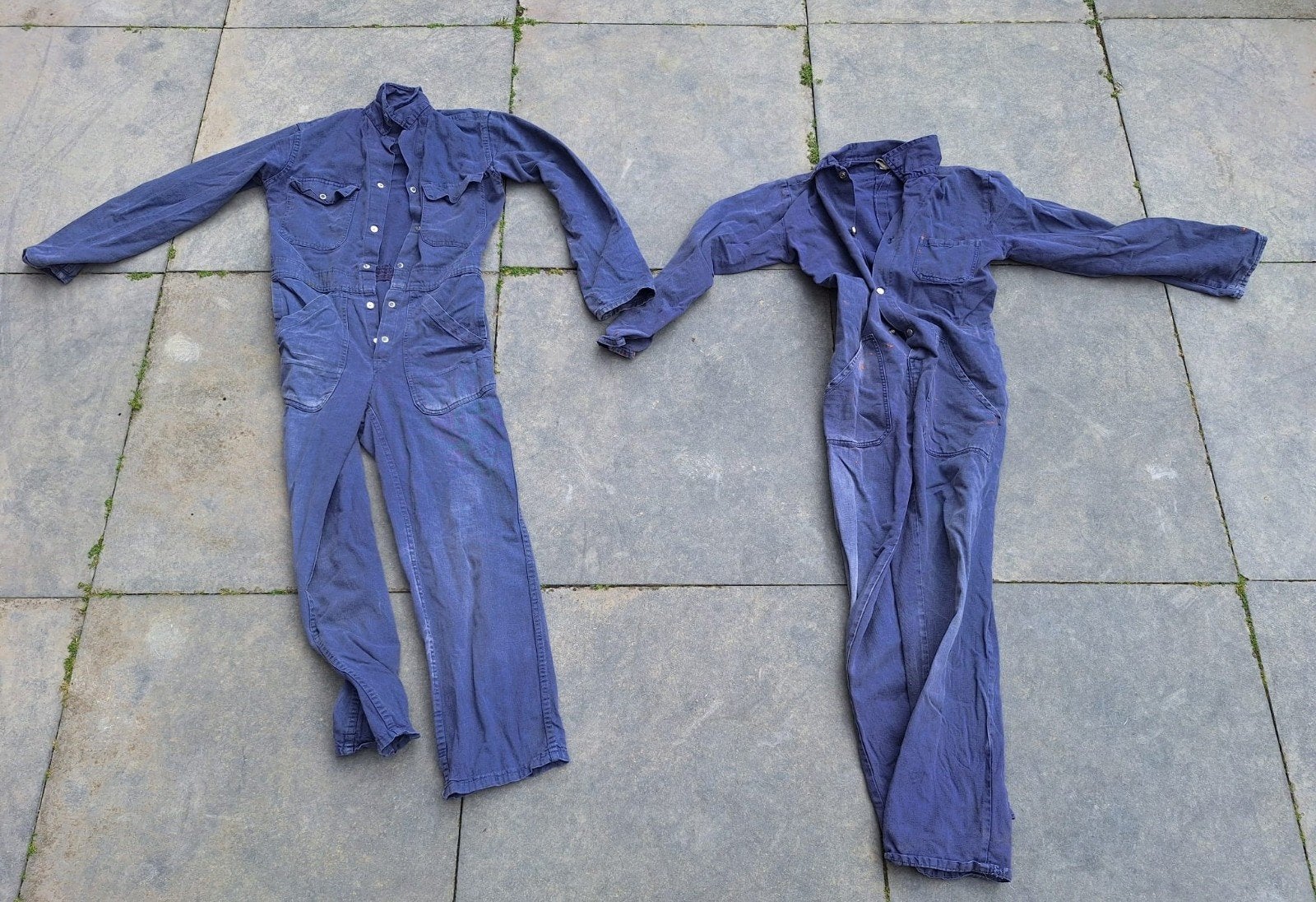 2x Blauwe overall maat 38 - Tuin, klusjes, verkleedkleding, Orcon, Ophalen of Verzenden, Gedragen