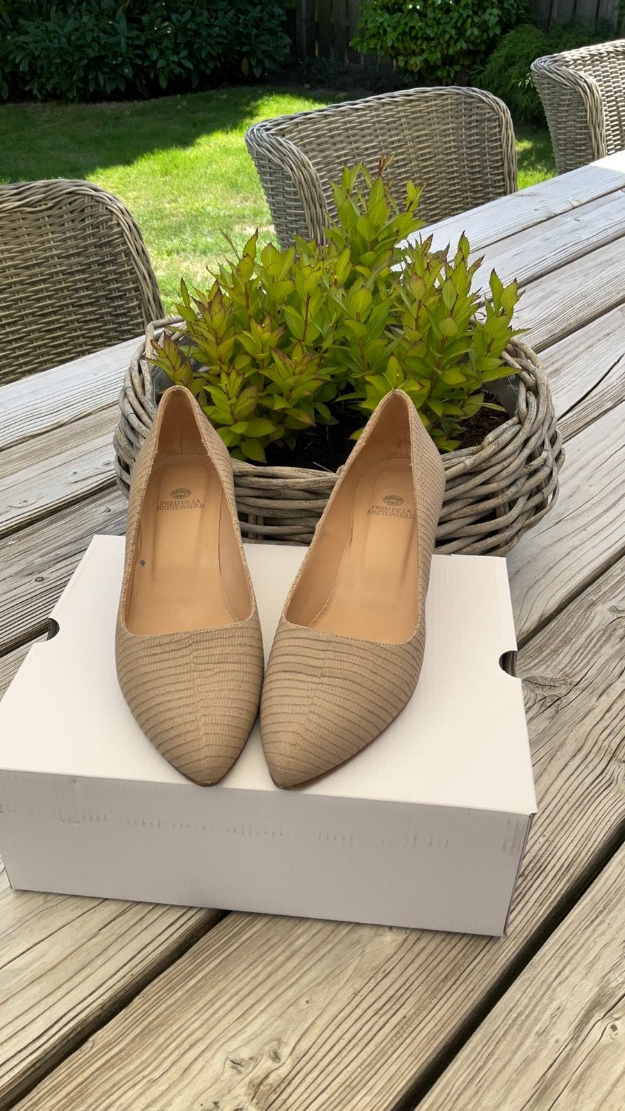 Fred de la Bretoniere schoenen, Pumps, Beige, Ophalen of Verzenden, Zo goed als nieuw