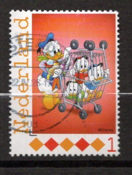 gestempelde zegel. persoonlijke. Donald Duck, Ophalen of Verzenden, Na 1940, Gestempeld