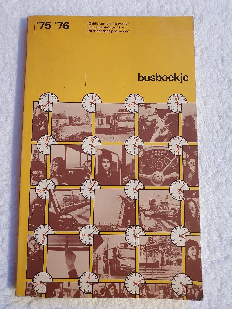 busboekje buswijzer 1975/1976, Verzamelen, Spoorwegen en Tramwegen, Verzenden, Gebruikt, Bus of Metro, Boek of Tijdschrift