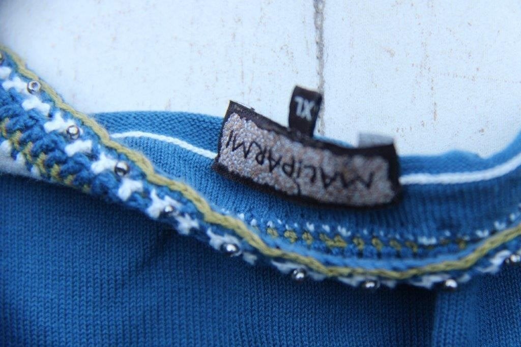 Vest dun Kaki/ blauw/ creme Maliparmi mt Xl Vaste prijs, Kleding | Dames, Ophalen of Verzenden, Zo goed als nieuw, Groen, Maat 46/48 (XL) of groter