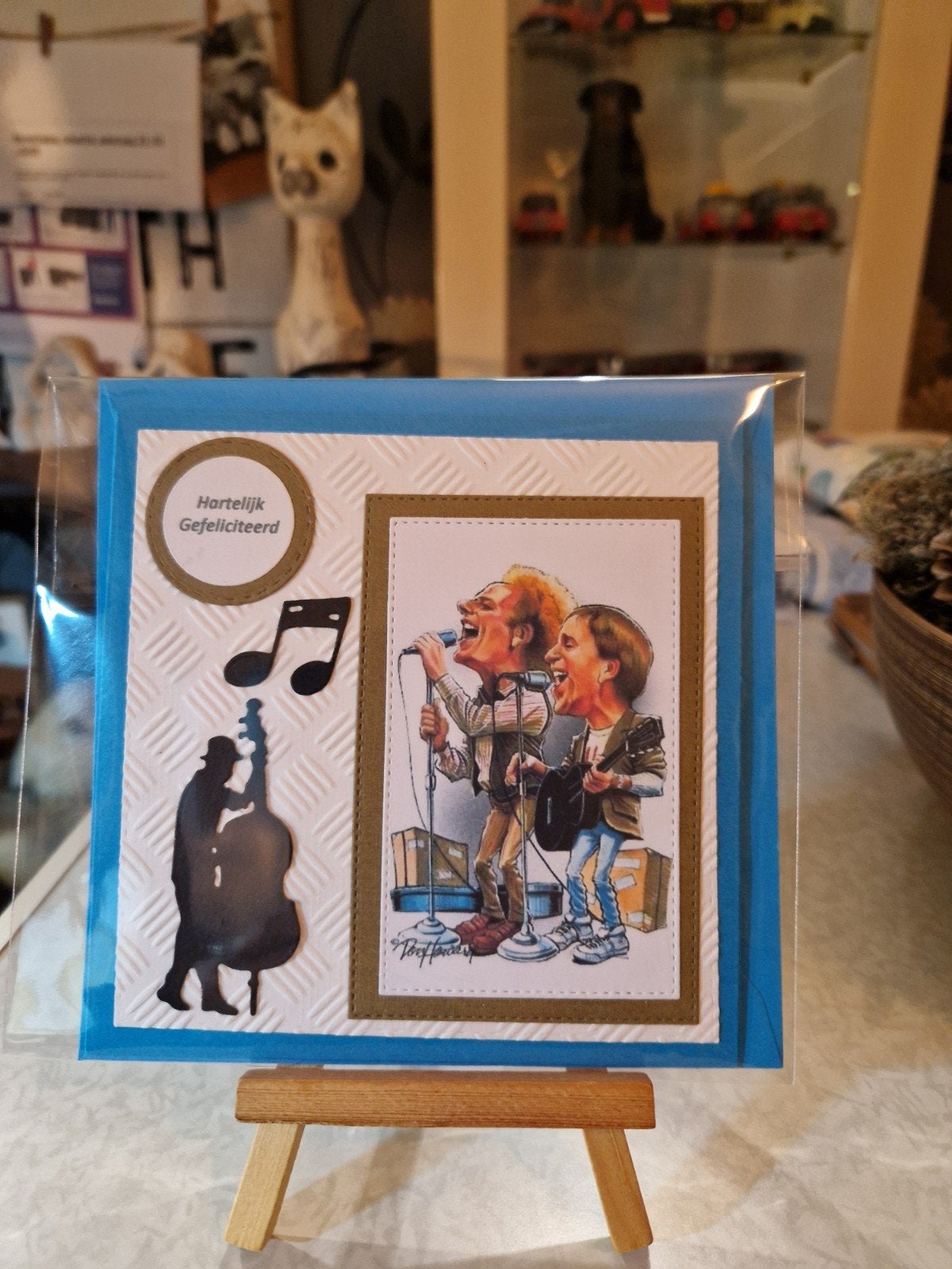 Kaartje verjaardag artiesten Simon en Garfunkel, Ophalen of Verzenden, Nieuw, Overige thema's