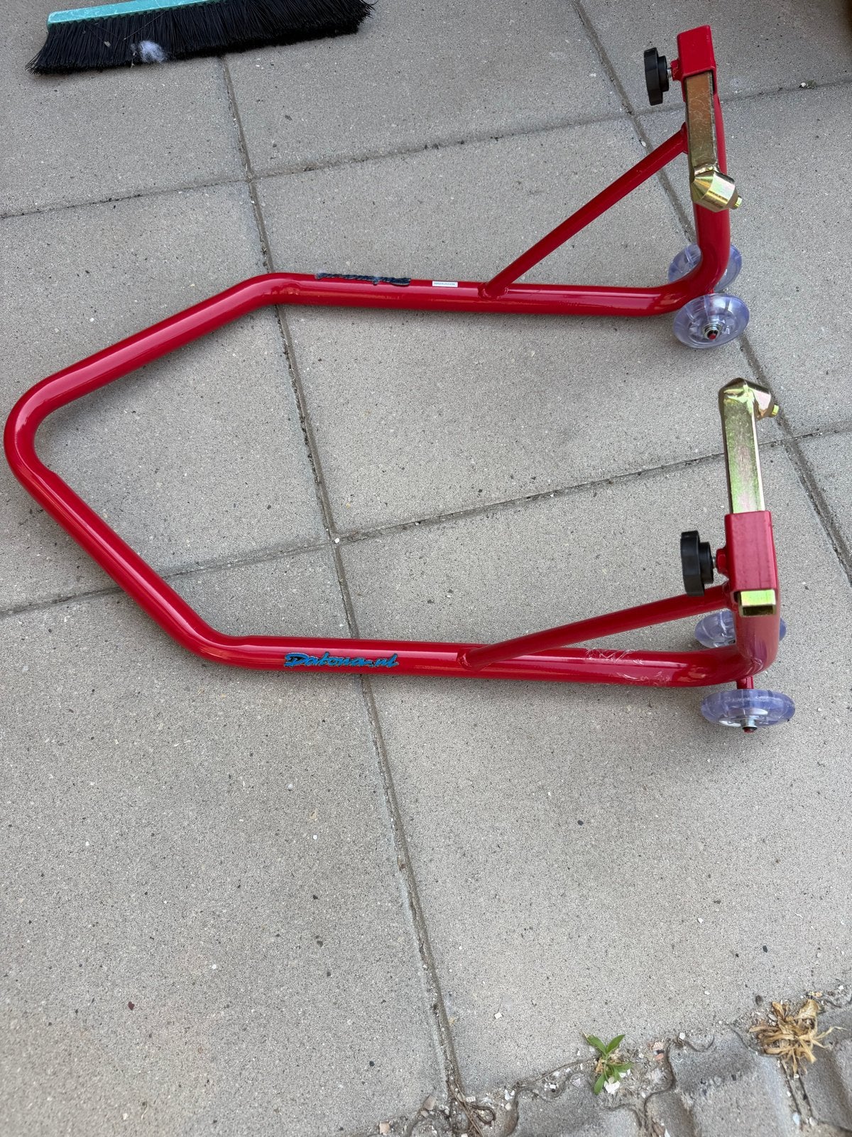 Rode Motorfiets Paddockstand - Voorwielstandaard, Ophalen, Nieuw