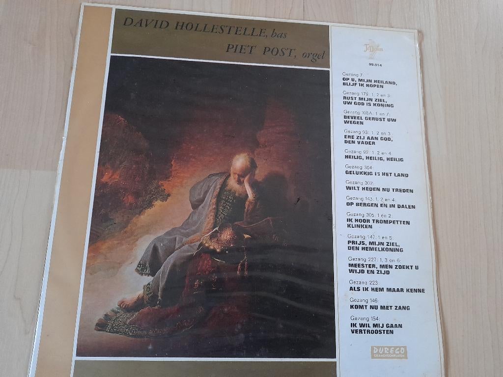 LP DAVID HOLLESTELLE bas en PIET POST orgel, Ophalen of Verzenden, Gebruikt, 12 inch