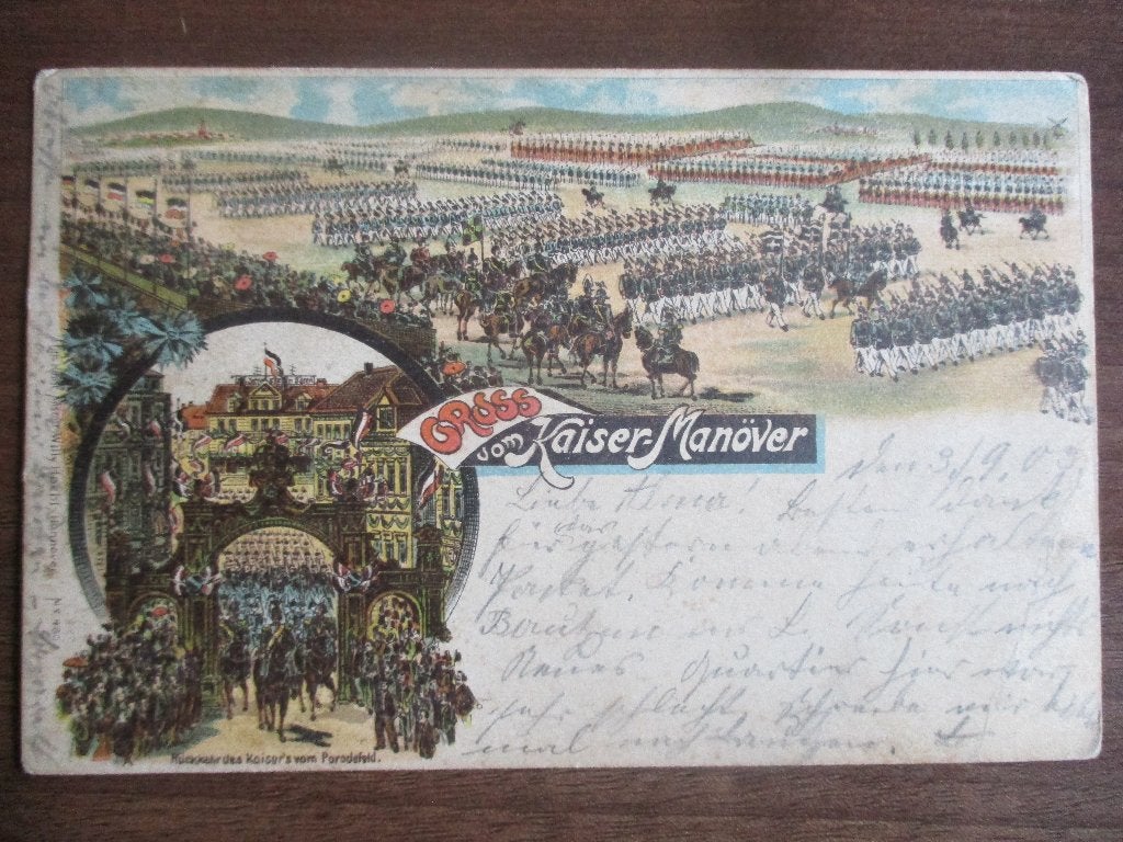 Postkaart Kaiser Wilhelm #4, Verzenden, Landmacht, Duitsland, Foto of Poster