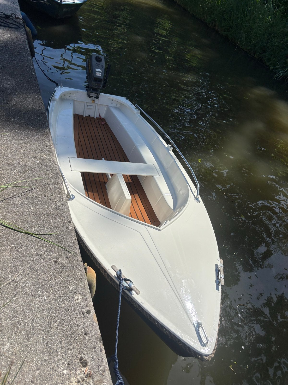 Polyester boot met Suzuki motor en trailer, Ophalen, Overige merken, Gebruikt, Buitenboordmotor