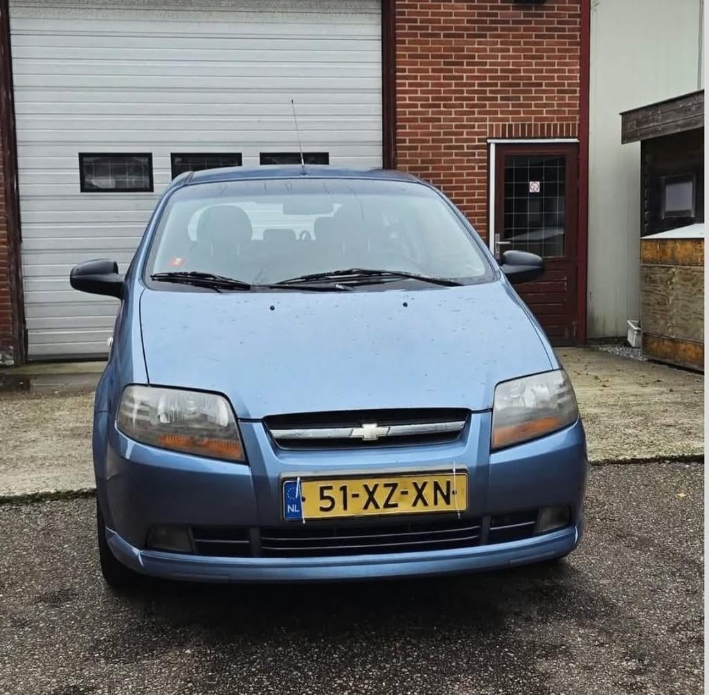 Chevrolet Kalos 1.2 3D 2007 Blauw, Auto's, Chevrolet, Voorwielaandrijving, 1150 cc, Stof, 40 €/maand