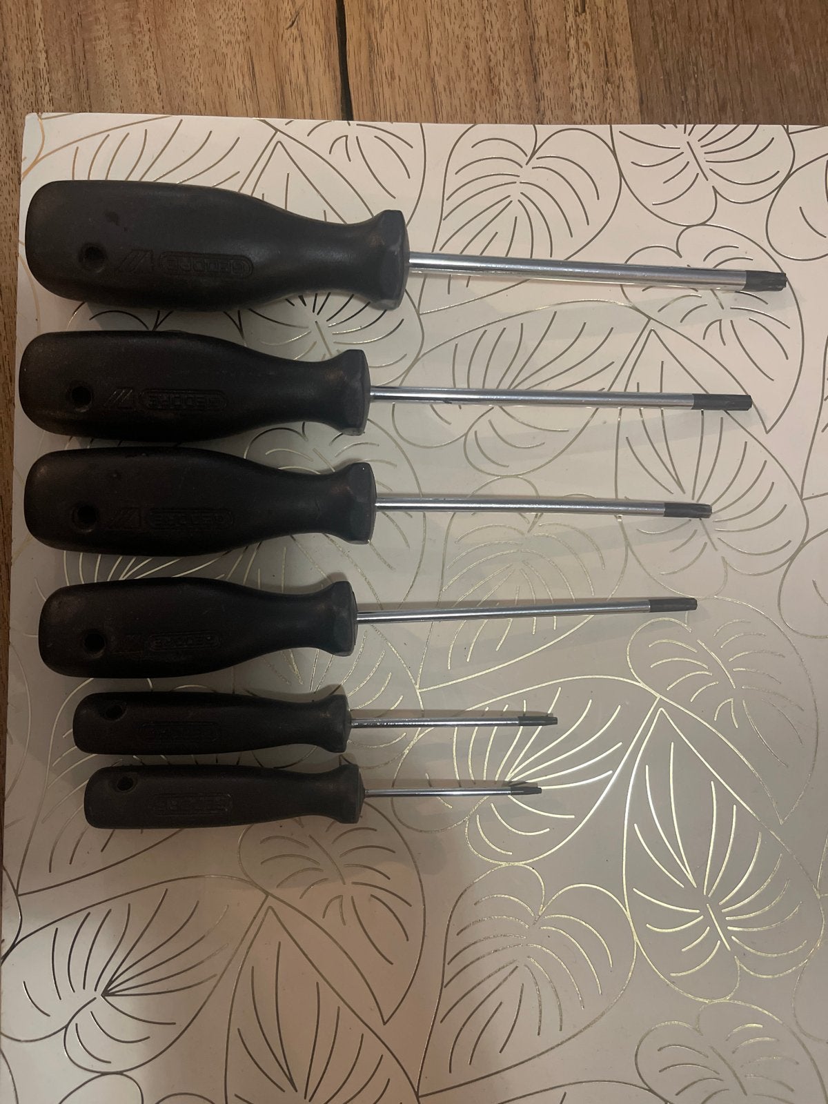 Gedore Torx sleutels / torx draaiers set (T7, T9, T20, T25,, Ophalen, Gebruikt, Schroevendraaier, Gedore