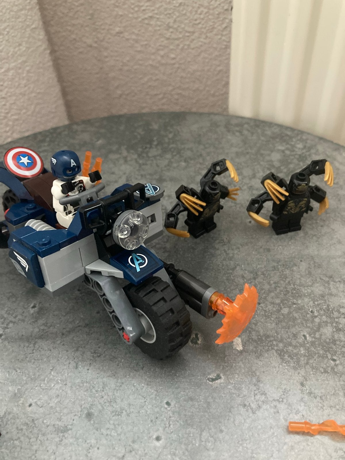 Lego Captain America: Aanval van de Outriders set 76123, Ophalen of Verzenden, Gebruikt, Lego