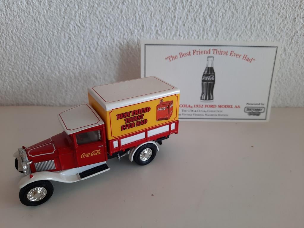 Matchbox Coca-Cola 1932 Ford Model AA Truck, Ophalen of Verzenden, Zo goed als nieuw, Overige merken