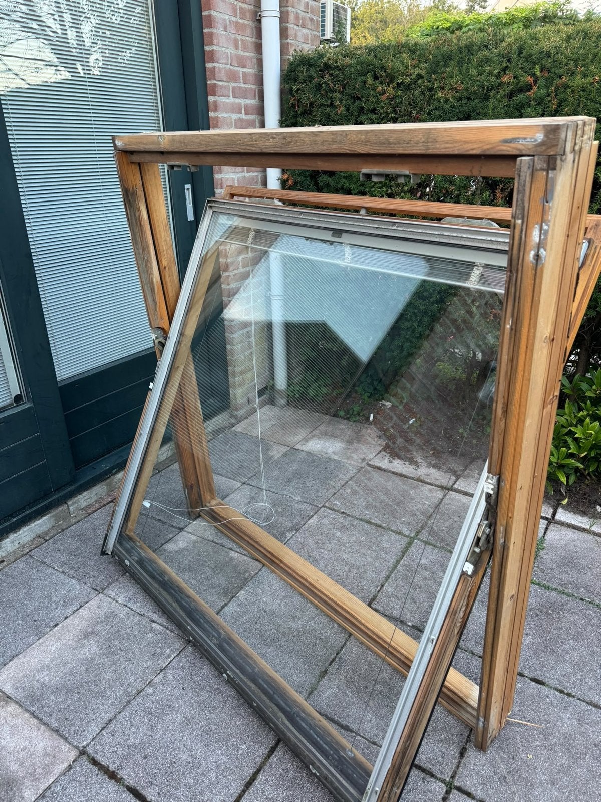 Velux GGL 8 (134 bij 140cm) Dakraam met Luxaflex - Gebruikt, Ophalen, Gebruikt, 120 tot 160 cm, Dubbelglas