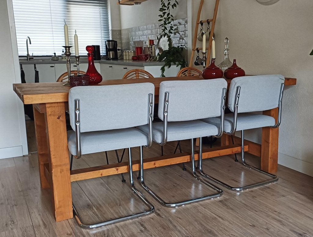 Eetkamerstoelen, Ophalen, Gebruikt, Metaal, Vier