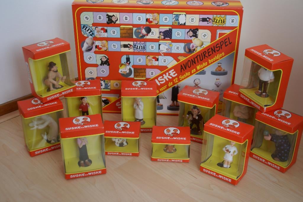 Suske en Wiske Avonturenspel met beeldjes., Verzamelen, Stripfiguren, Ophalen of Verzenden, Suske en Wiske, Zo goed als nieuw
