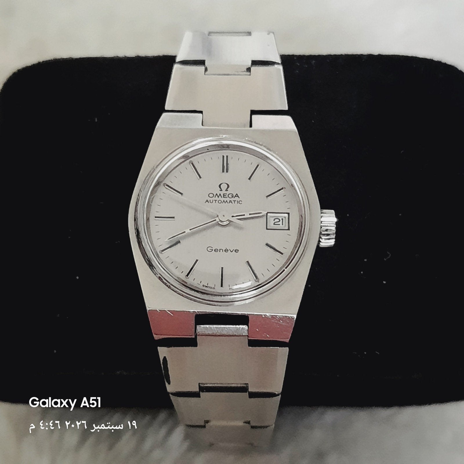 Omega dames automatisch horloge - Uitstekende staat, Overige merken, Staal, Staal, Polshorloge