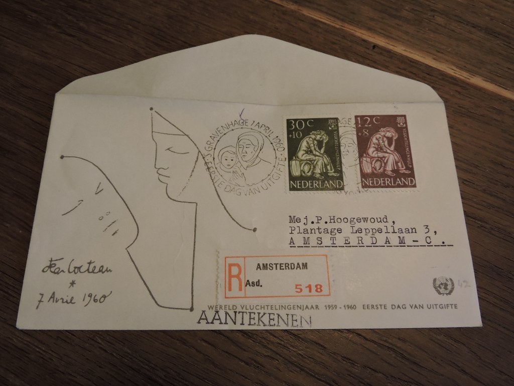 nederland fdc E 42, Verzenden, Beschreven, Nederland