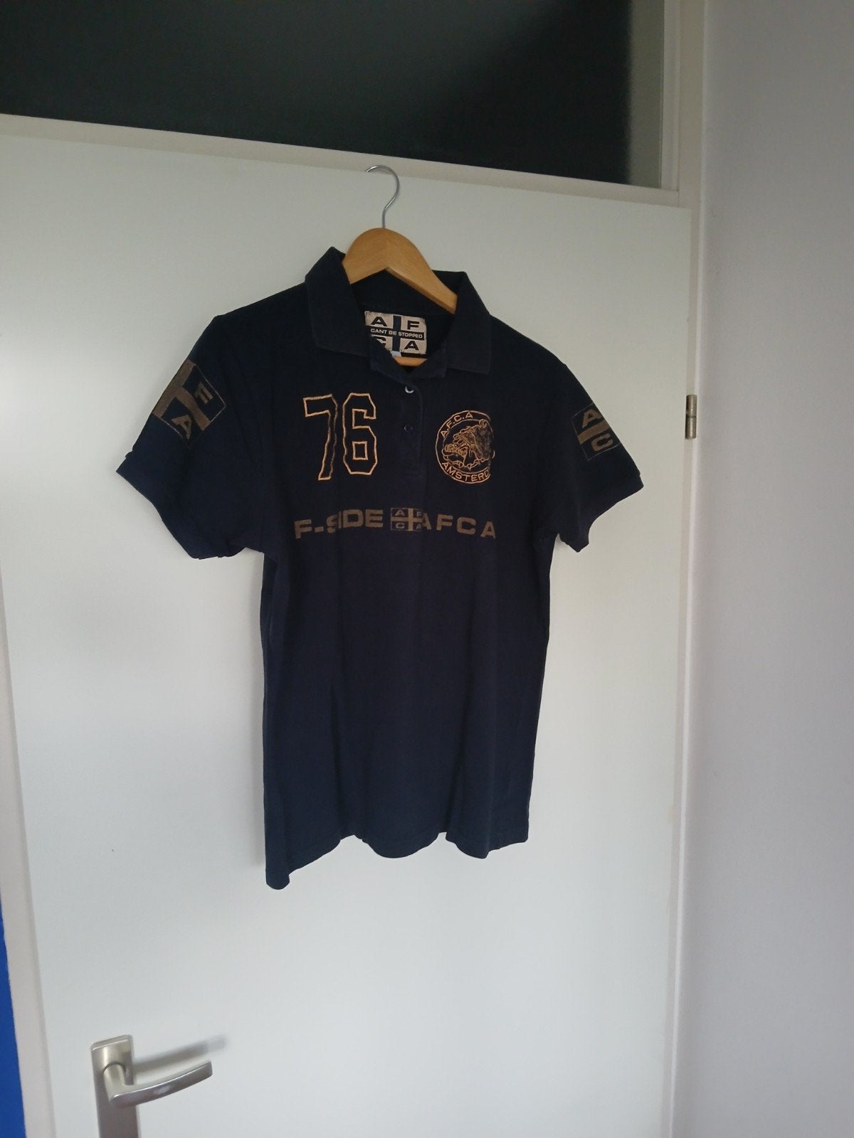 AFCA polo maat L, Blauw, Maat 42/44 (L), AFCA, Ophalen of Verzenden