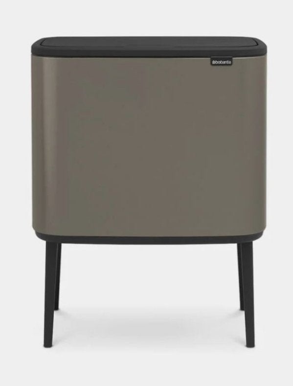 BRABANTIA touch prullenbak bo touch bin platium, 30 tot 40 liter, Ophalen, Zo goed als nieuw