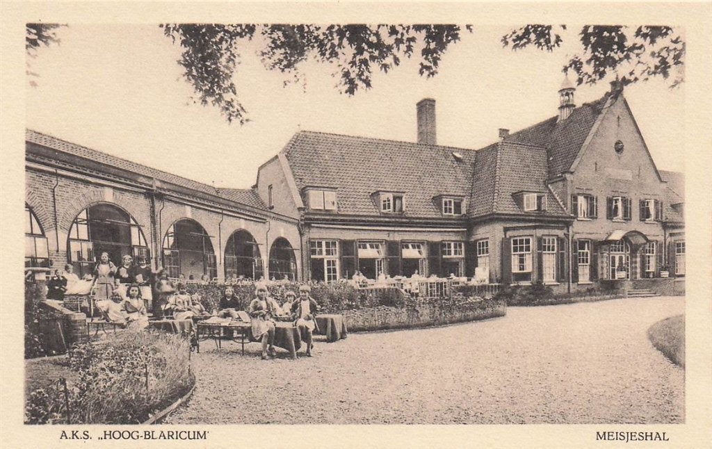 703-131-023 A.K.S.Hoog-Blaricum Meisjeshal, Verzenden, Voor 1920, Noord-Holland