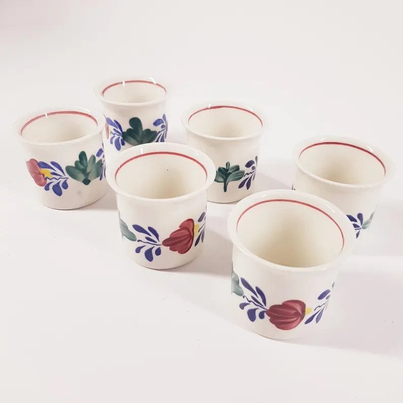 Set van 3 Villeroy & Boch Boerenbont eierdoppen, Ophalen of Verzenden