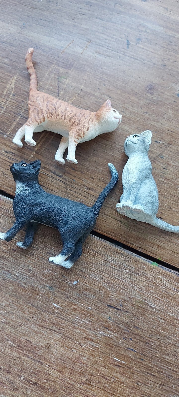 Schleich kattenfiguren - Set van 3, Ophalen of Verzenden, Gebruikt