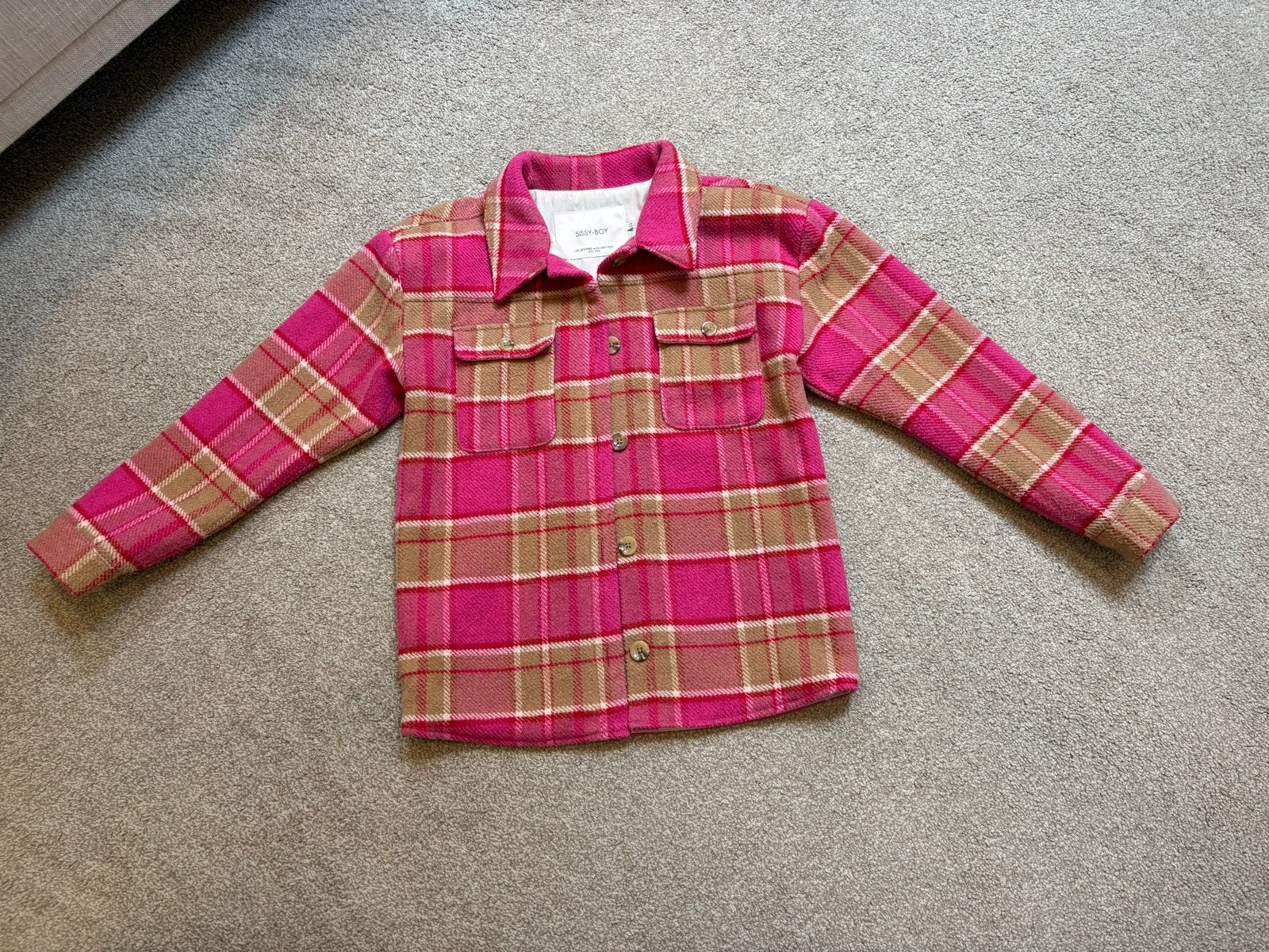 Sissy-Boy meisjes jas/jack roze/bruin - Maat 134/140, Ophalen of Verzenden, Zo goed als nieuw, Maat 34 (XS) of kleiner, Roze