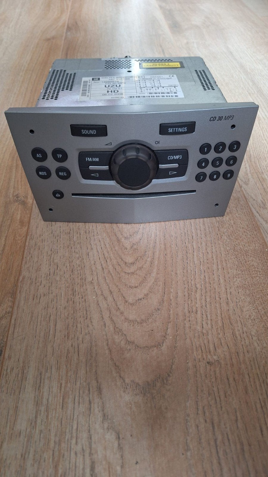 Titel:Originele Opel CD 30 MP3 Autoradio (Corsa D / Astra H, Auto diversen, Ophalen of Verzenden, Gebruikt